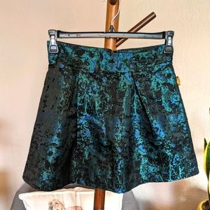 Banana Republic Pleated Flounce Mini Skirt